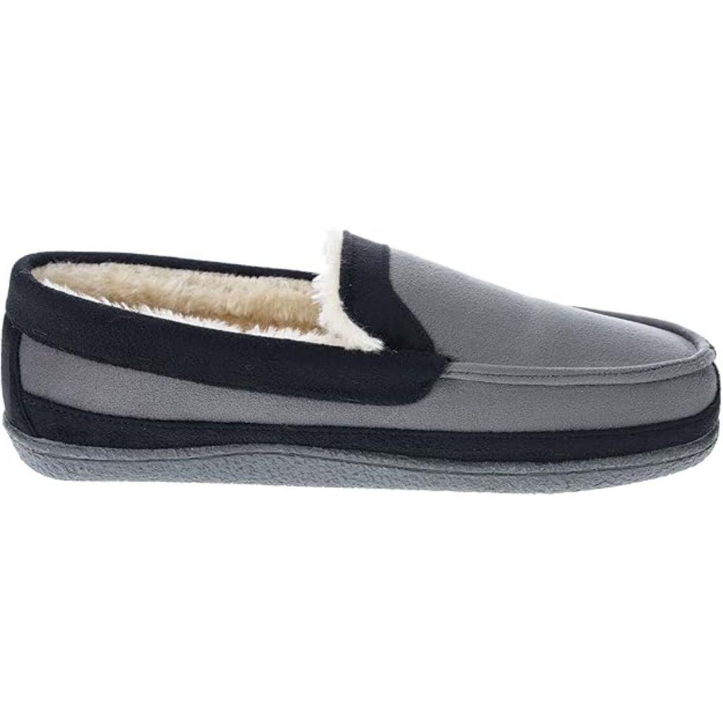 IZOD Men's Classic Memory Foam Moccasin - Gray Black, Size Medium (8/9)