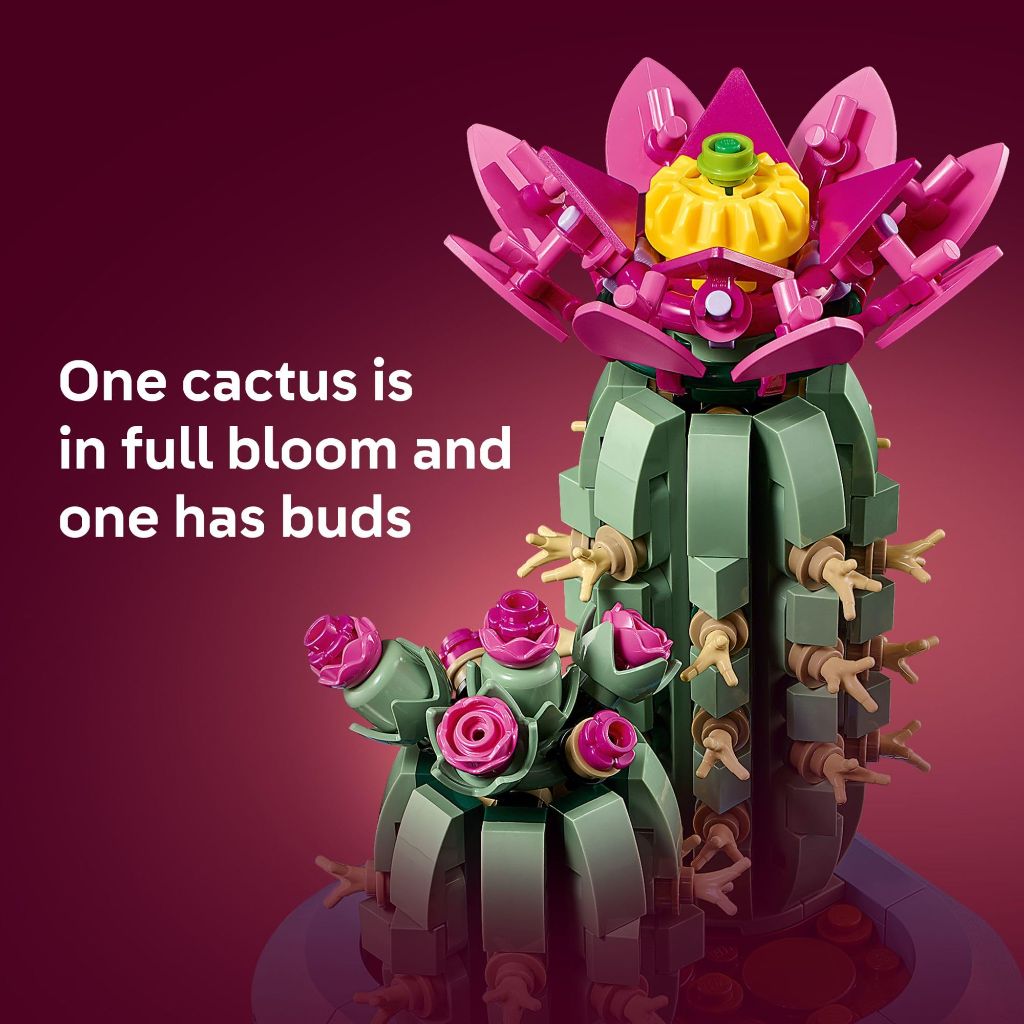 LEGO Botanicals Flowering Cactus Building Toy - Crafting Kit for Girls & Boys, Ages 9+