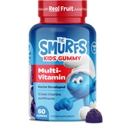 Smurfs Kids Multivitamin Gummies with 15 Vitamins & Minerals | Made with Real Fruit | | 60 Gummies