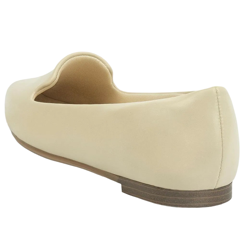 MUSSHOE Black Flats for Women Pointed Toe-Comfortable Business Casual Work Shoes (Beige) 7