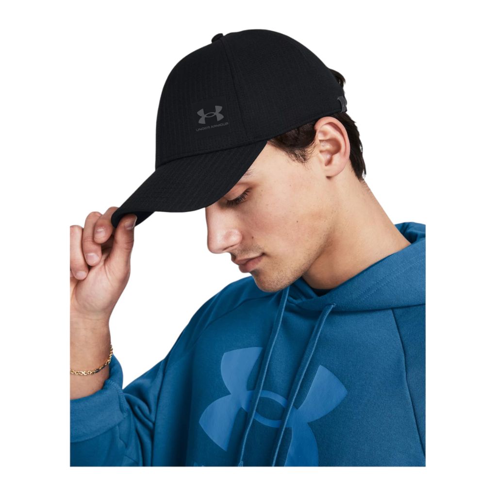 Under Armour Men's Iso-Chill ArmourVent Adjustable Hat, (001) Black - One Size Fits Most