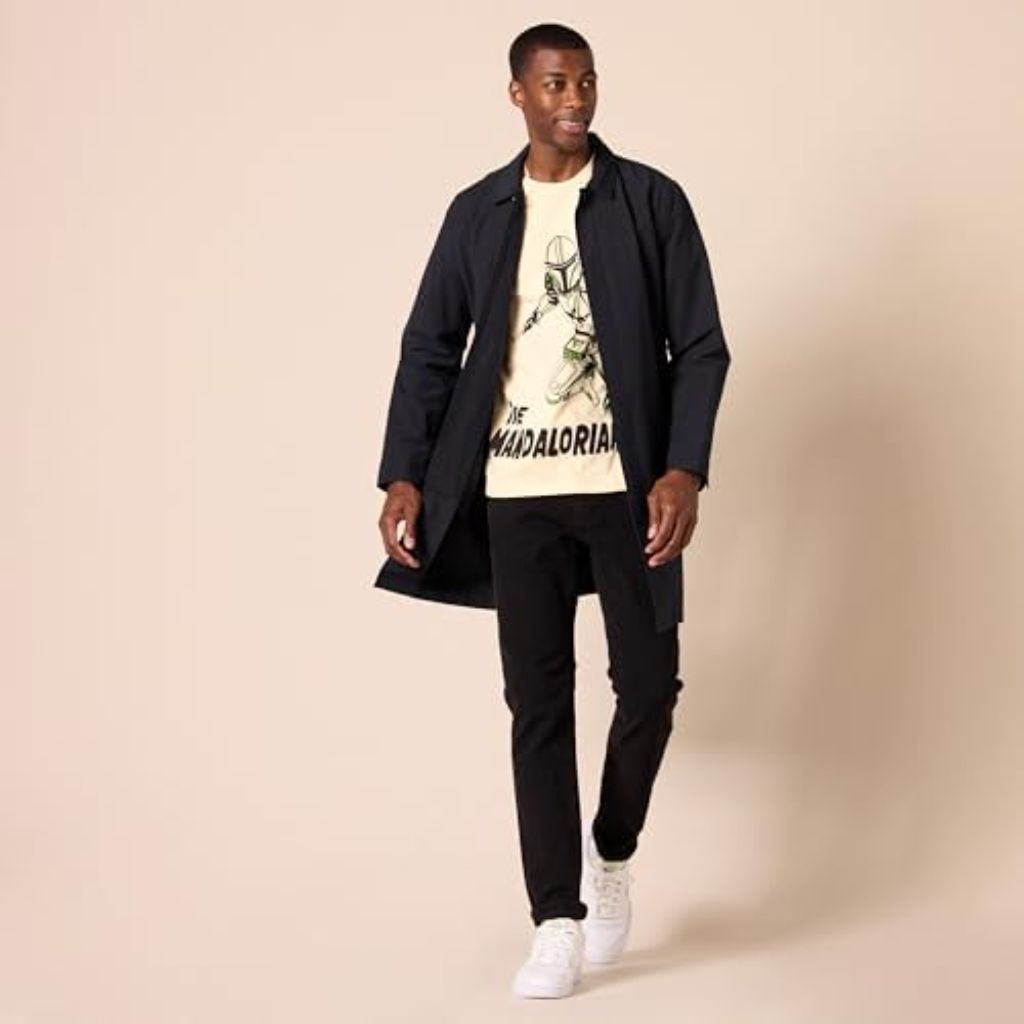 Amazon Essentials Disney | Marvel | Star Wars Men's Long-Sleeve T-Shirts, Pack of 2 Size-L