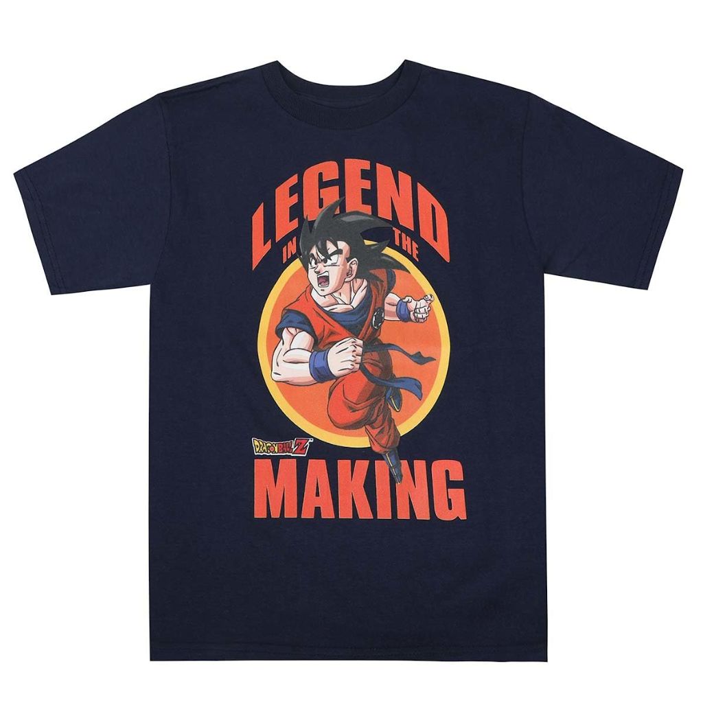 Dragon Ball Z Legend in The Making Youth Crew Neck Short Sleeve Navy Blue T-Shirt-XS