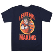 Dragon Ball Z Legend in The Making Youth Crew Neck Short Sleeve Navy Blue T-Shirt-XS