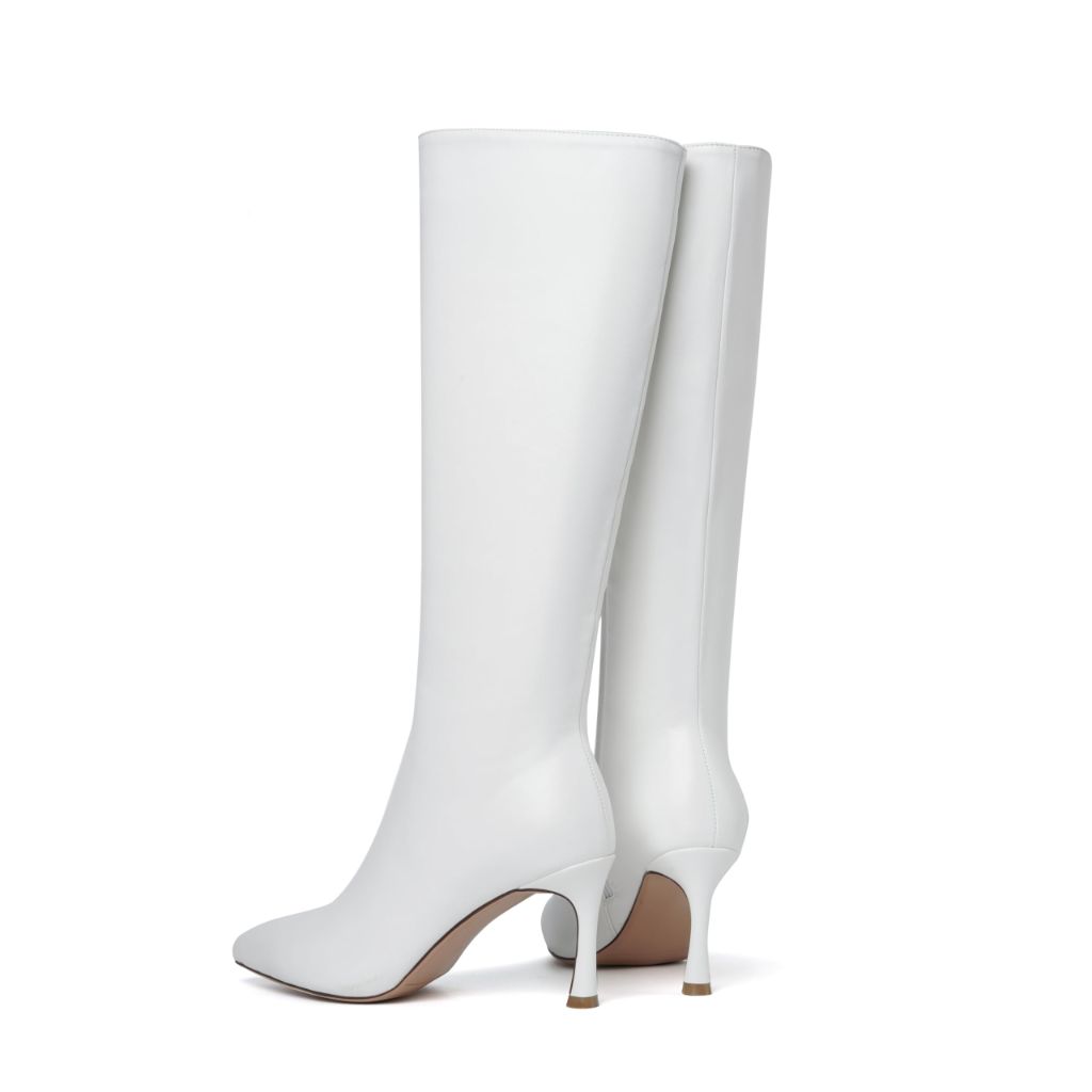 SZ 9.5 Olomisa Knee High Boots | Pointed Toe Stiletto Heel With Side Zipper