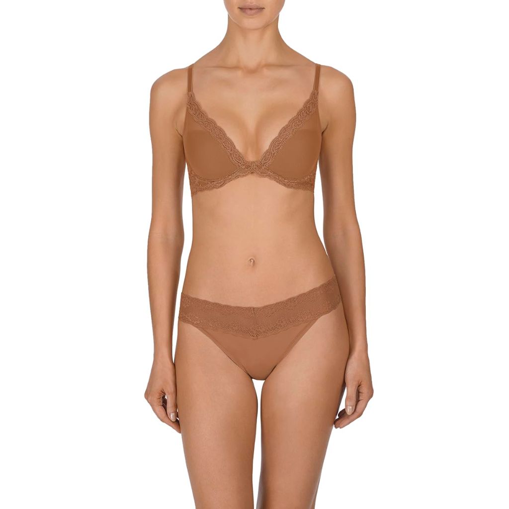 SZ 38C, Natori Women's Feathers Contour Underwire Plunge