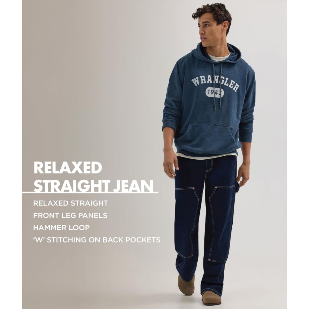 Wrangler Men's Relaxed Straight Jean, Bad Hoss, 28 x 32