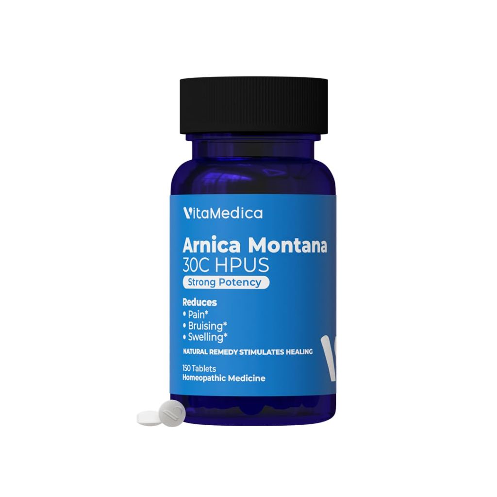 VitaMedica Arnica Montana 30C Rapid Dissolve Tablets for Natural Pain, Bruising, and Swelling Support - Homeopathic Medicine for Injury and Surgery Recovery - 150 Ct - 50 Servings
