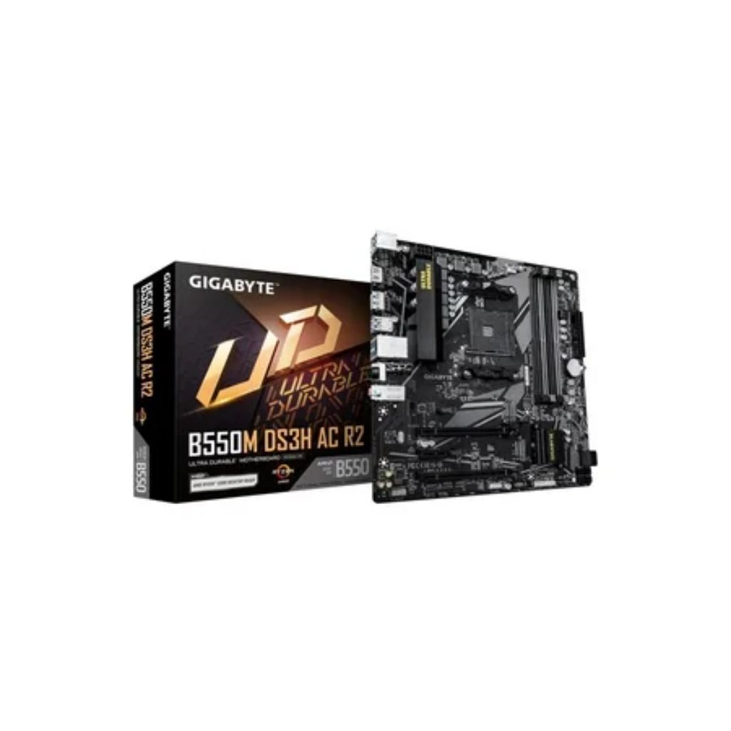 GIGABYTE B550M DS3H AC R2 AM4 AMD B550 Micro ATX Motherboard