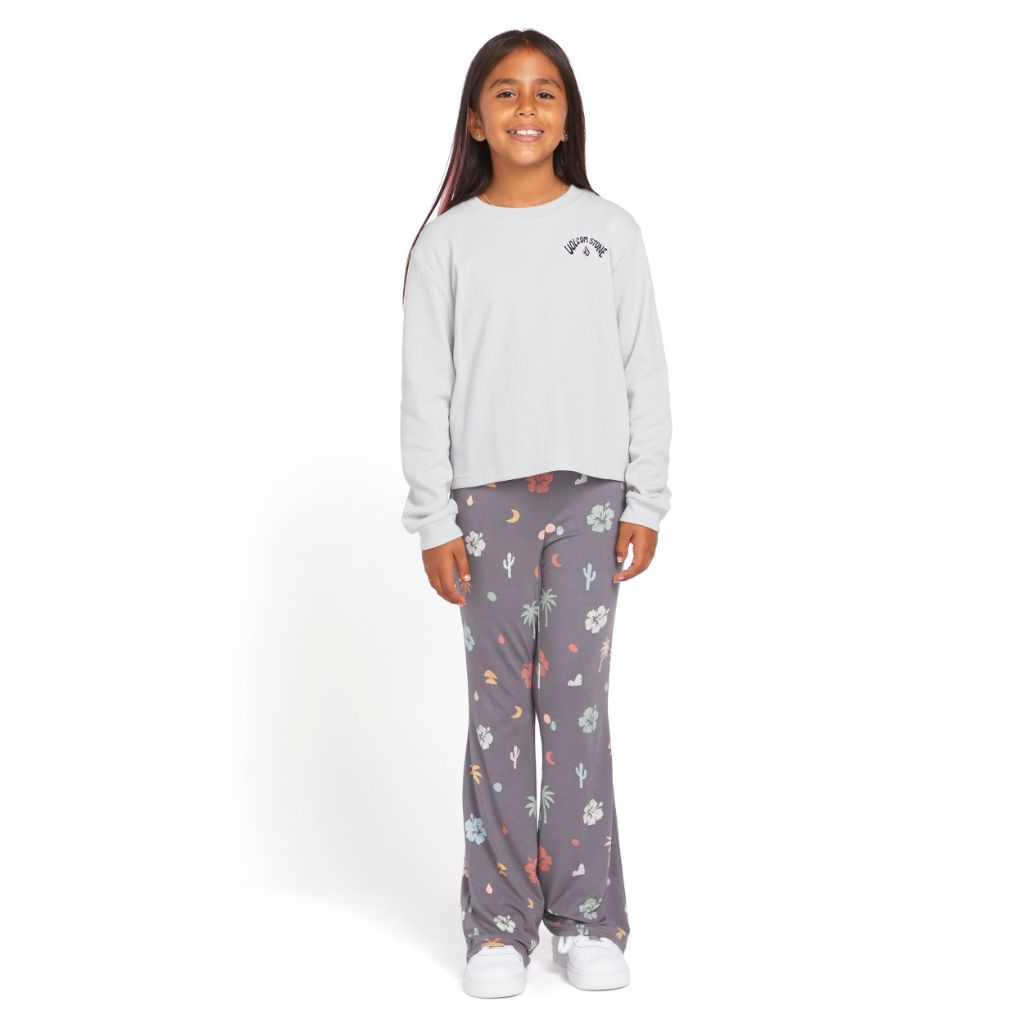 Volcom Girls Thermality Long Sleeve Shirt, Black, Medium