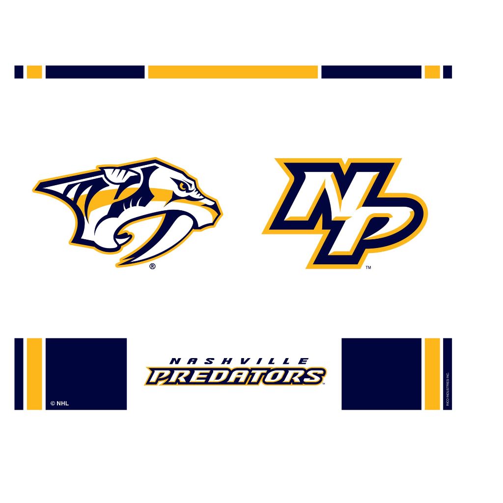 Rico Industries NHL Hockey Nashville Predators Classic Double Wall 16oz Tritan Tumbler
