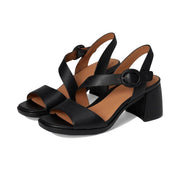 Gentle Souls by Kenneth Cole Women's Roma Dress Sandals - Black Leather, Size 8