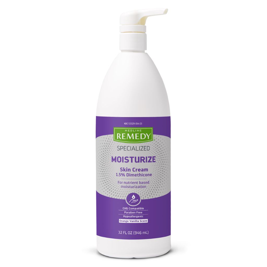 Medline Remedy Specialized Skin Cream (32 oz Bottle), Orange Vanilla Scent