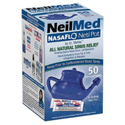NeilMed NasaFlo Neti Pot Sinus Relief with Premixed Packets - 50ct