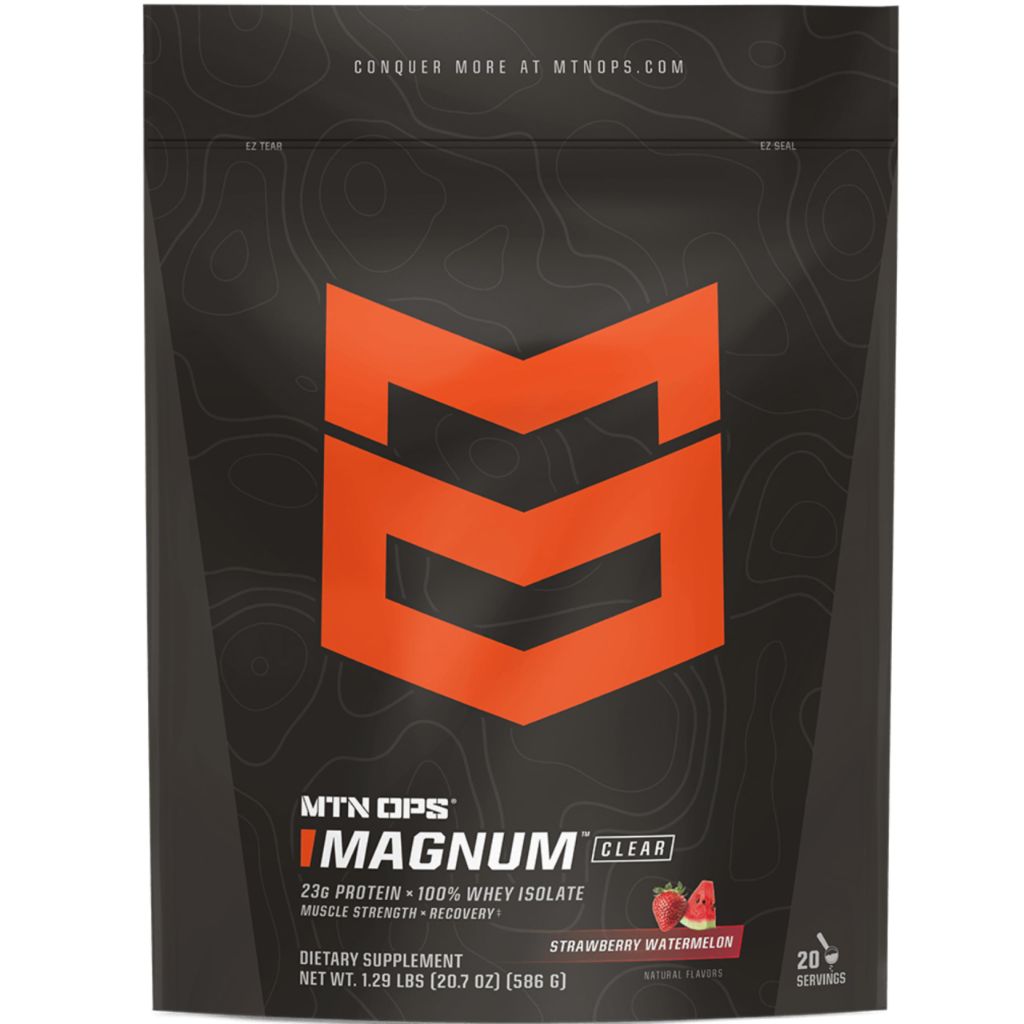 MTN OPS Magnum Clear Protein Powder – Strawberry Watermelon, 20 Servings 20.7 fl.oz