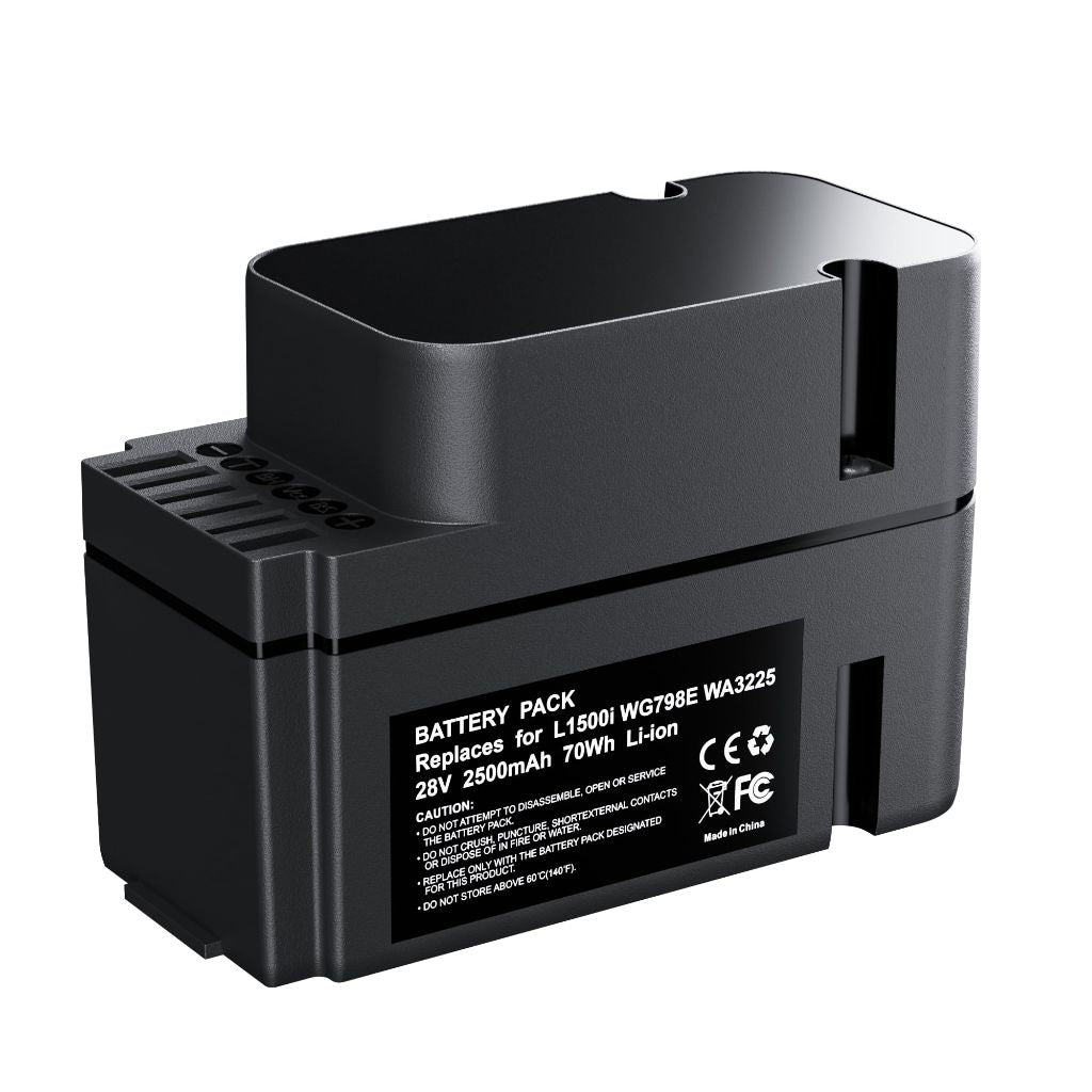 Fulpower 28V 2500mAh Replacement for Worx Landroid L1500i / L2000 Series Battery, Compatible with WG798E/WR111MI/WA3225.and30+ Models, High-Performance Li-ion Battery