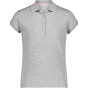 SZ 8-10, Nautica Girls' Big Boys' School Uniform Short Sleeve Pique Polo, Grey Heather