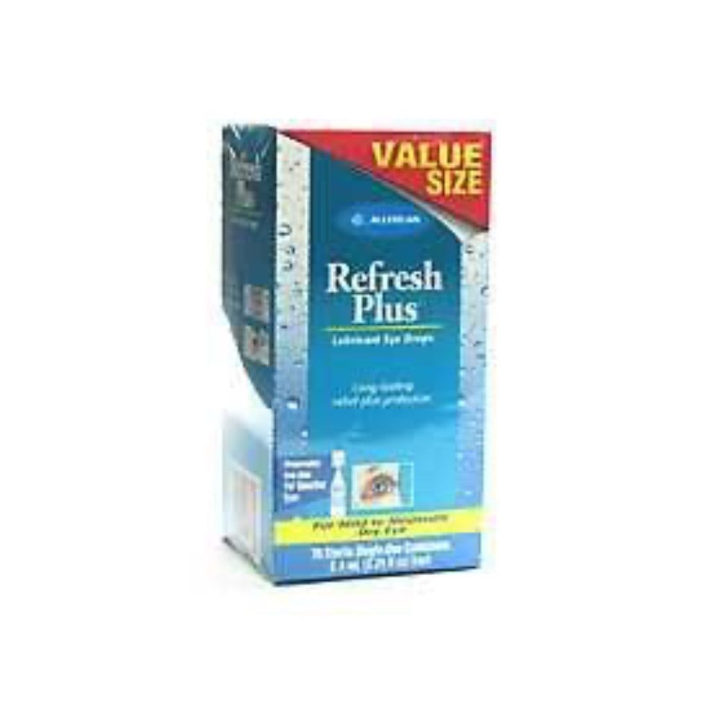Refresh Plus Lubricant Eye Drops Preservative-Free Artificial Tears - 70 Vials (0.01 fl. oz. ea.)