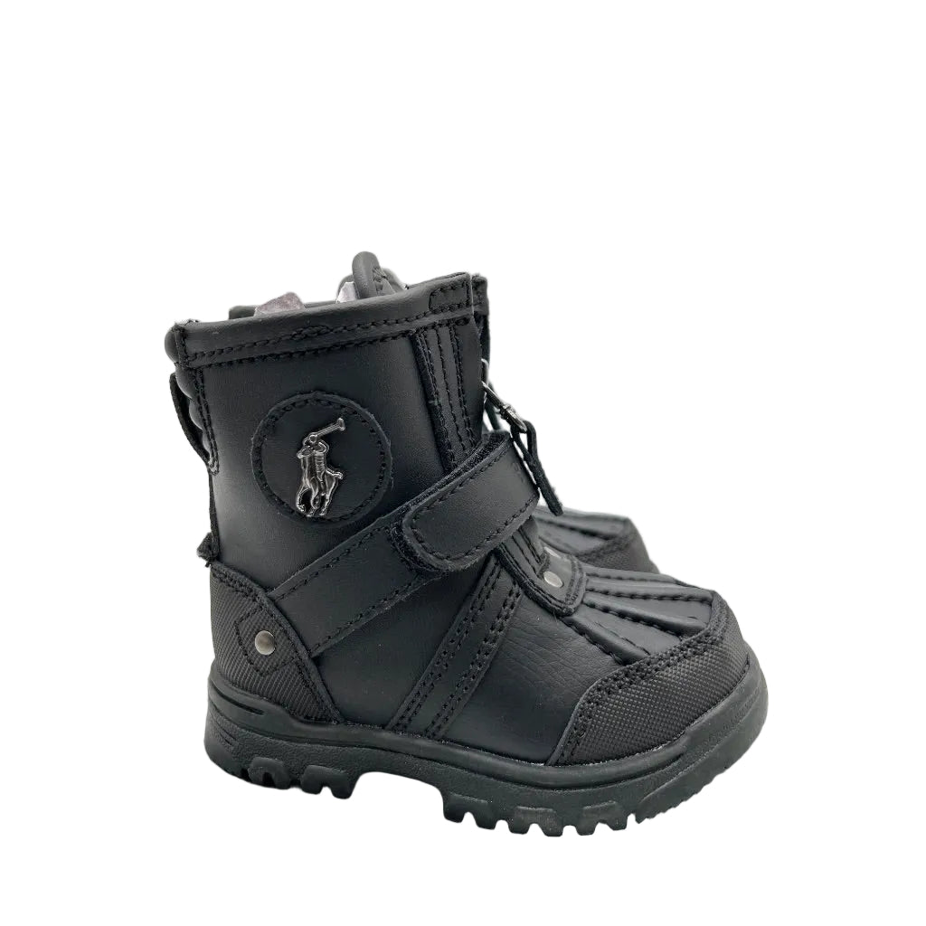 Polo Ralph Lauren Conquered Hi Boot Infant/Toddler Shoes Size 5 Color: Black