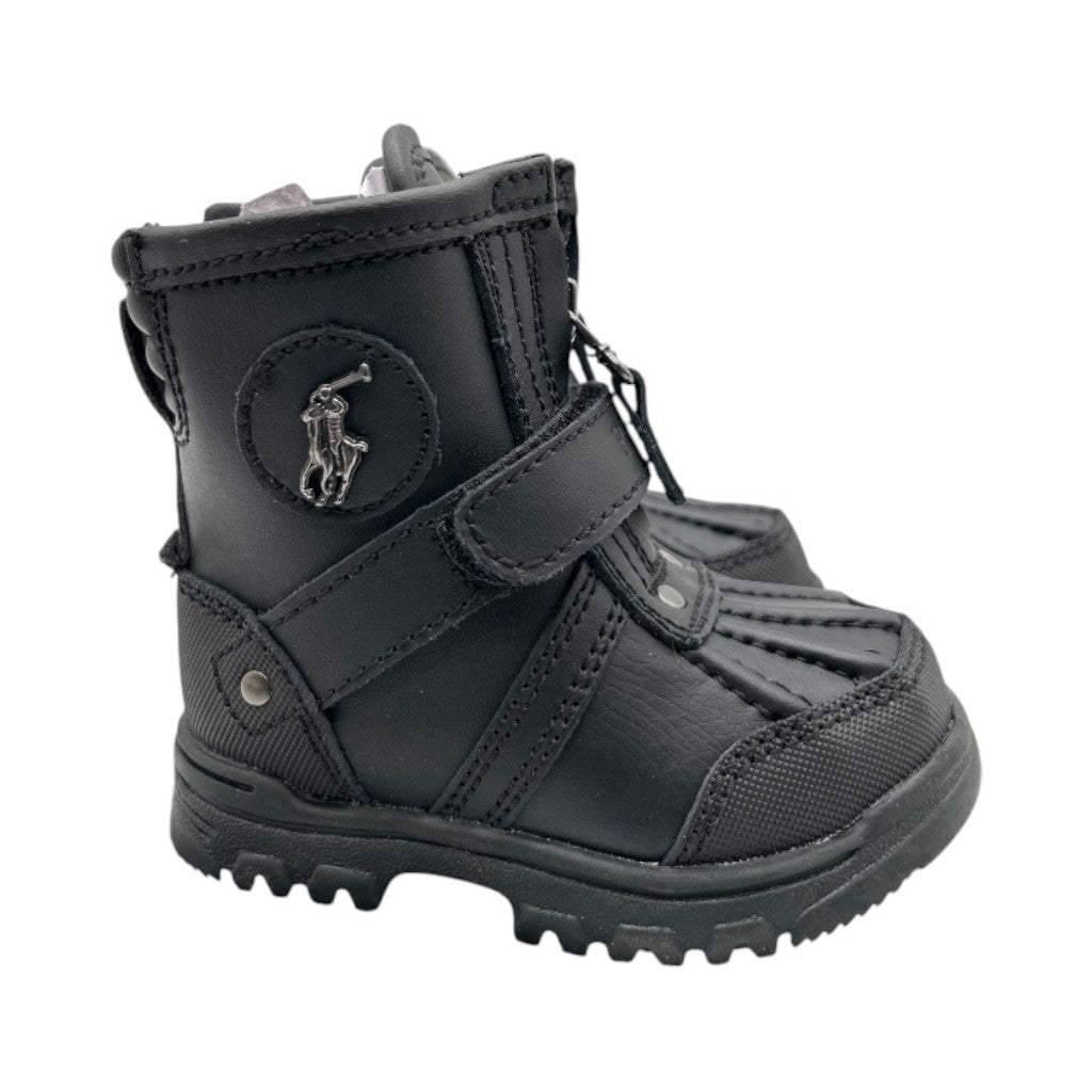 Polo Ralph Lauren Conquered Hi Boot Infant/Toddler Shoes Size 5  Color: Black