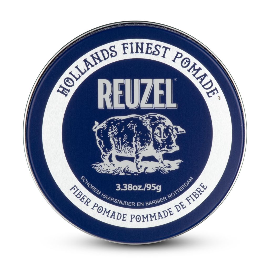 REUZEL Fiber Pomade, Firm and Pliable All-Day Hold, Water Soluble Styling - 3.38oz