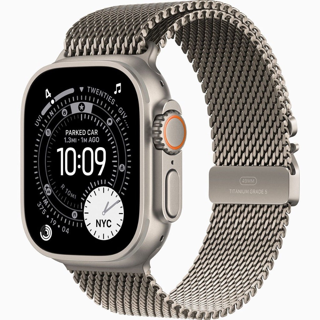 Apple Watch Ultra 3 GPS + Cellular 49mm Titanium Case Large Natural Titanium Milanese Loop Natural