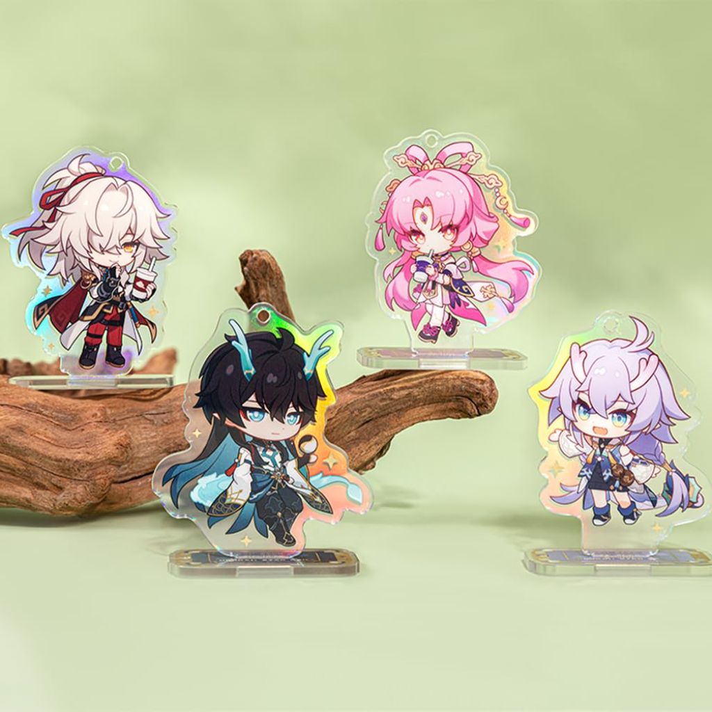 Honkai: Star Rail Express Travelogue Series Chibi Acrylic Pendants Accessory - Bailu