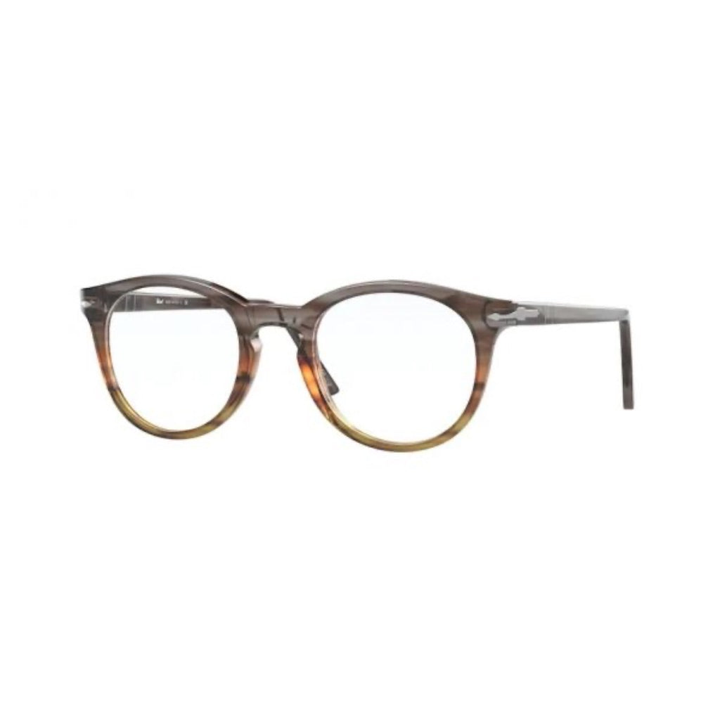 Persol PO3259V 1137 Men's Eyewear Frames - Striped Brown, 48/21/145