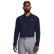 Under Armour Mens Performance Polo 3.0 Long Sleeve, (410) Midnight Navy / / Pitch Gray, Large