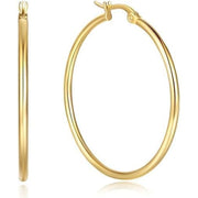 14K Gold-Plated Hoop Earrings (27mm)