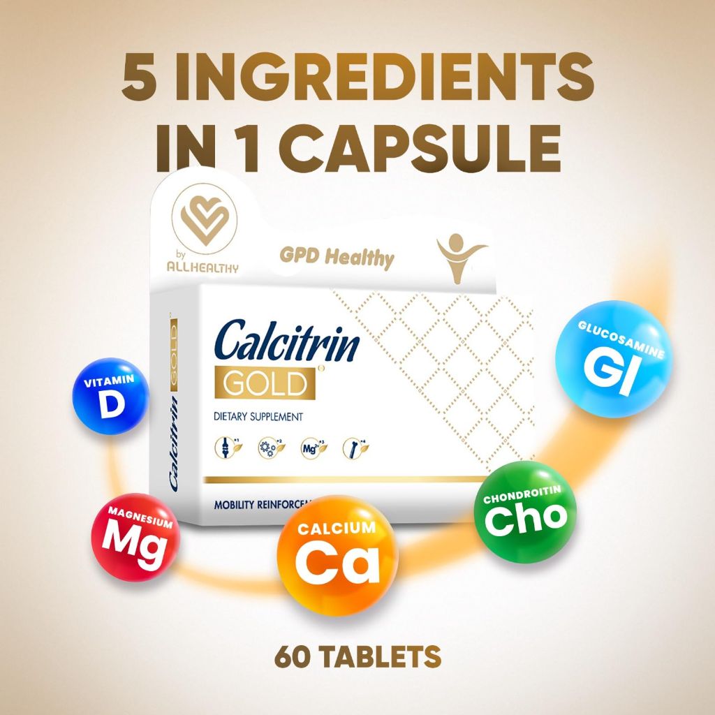 Soy Sano Calcitrin Gold Dietary Supplement, Mobility Reinforcement | 60 Tablets