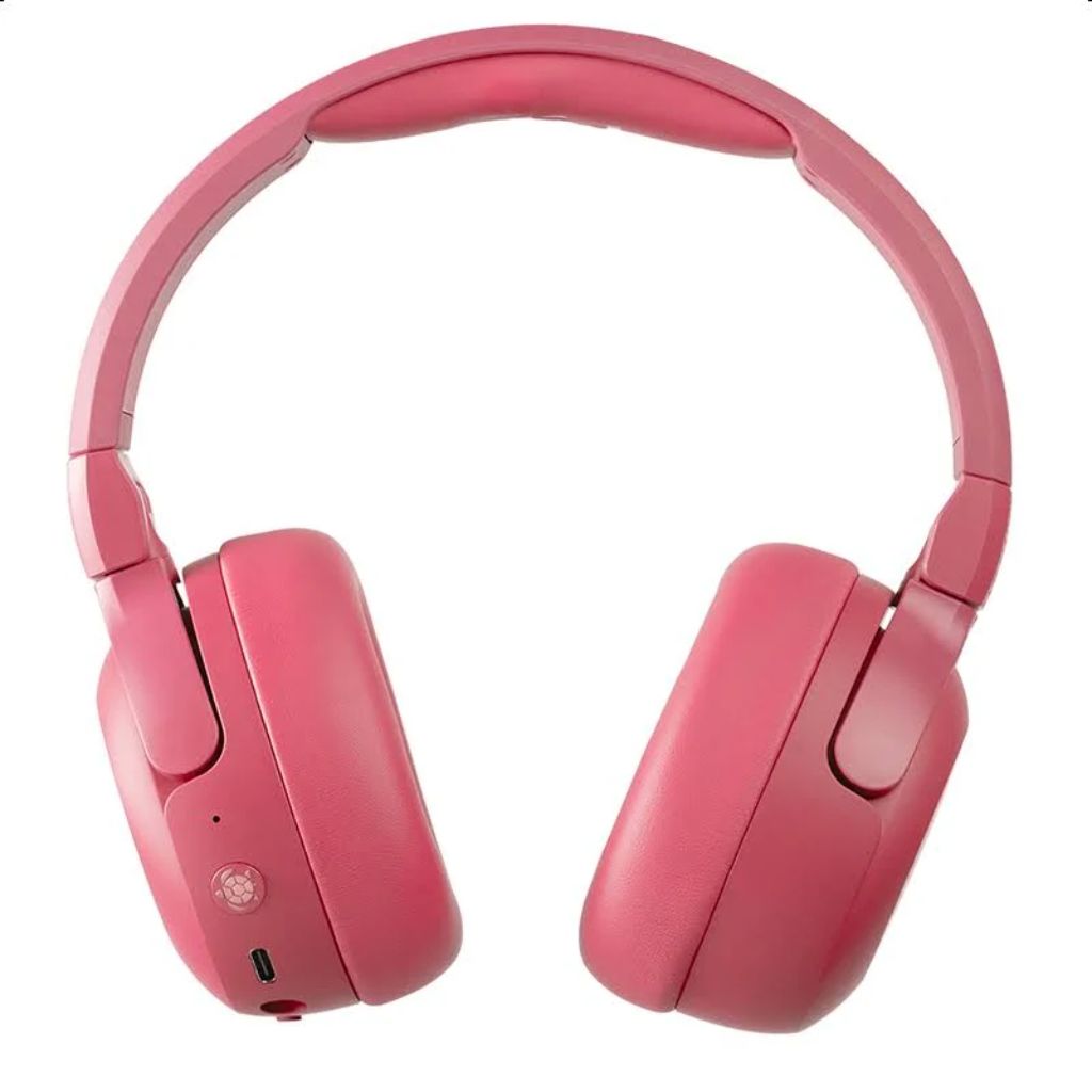 POGS Wireless Over-Ear Noise Cancelling Headphones | The Turtle | Adjustable and Durable Headphones | (Pink)