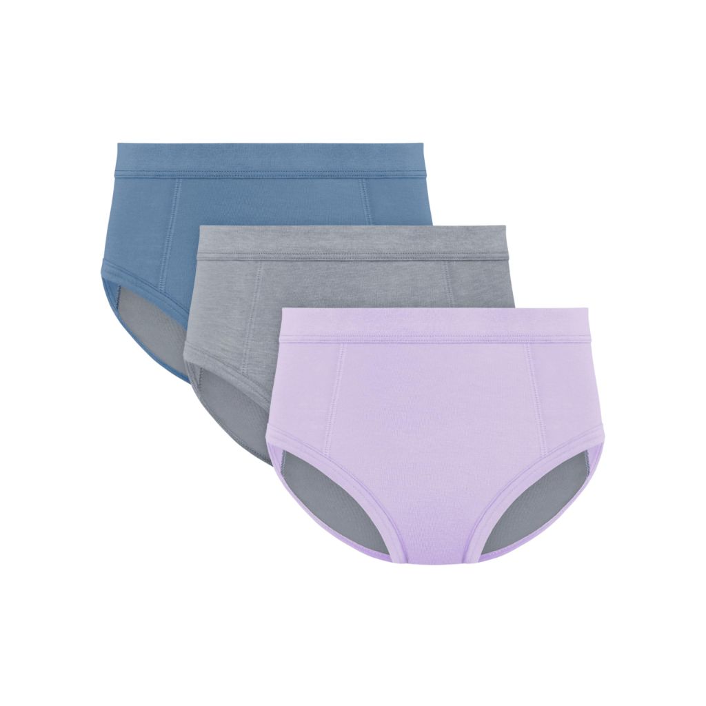 Hanes Girls' Absorbency Briefs Underwear, 3 Pairs, Size 8