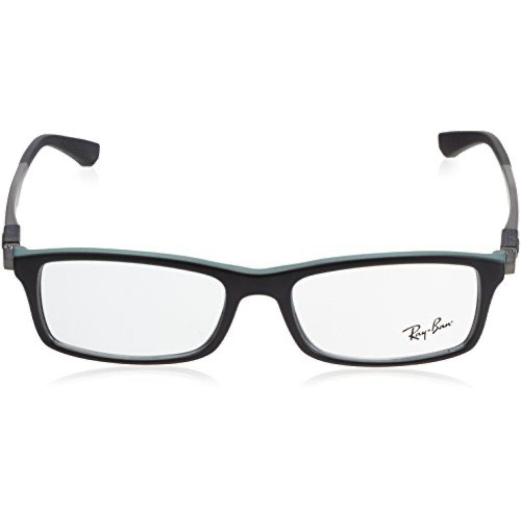 Ray-Ban RX7017 5197 Eyewear Frames - Matte Black on Green, 56-17