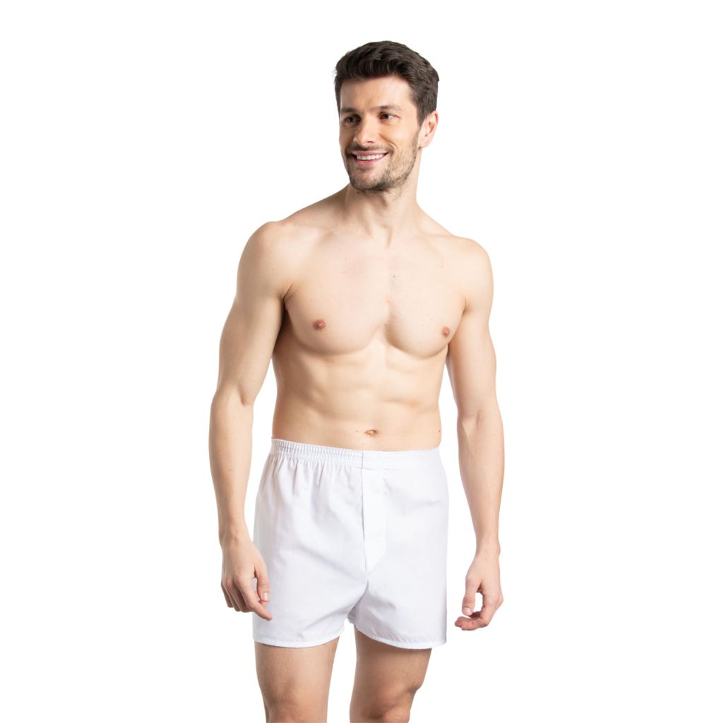 Fruit of the Loom Men's 5 Pack Boxer, White, Medium
