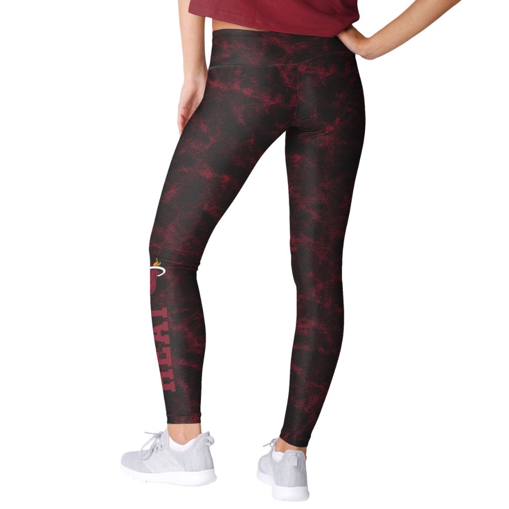 FOCO Miami Heat NBA Womens Team Color Cloud Leggings - M