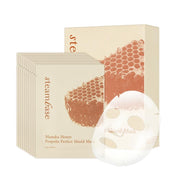 STEAMBASE Manuka Honey Propolis Perfect Shield Mask | Face Sheet Mask | Korean Skin Care | 10 Sheets