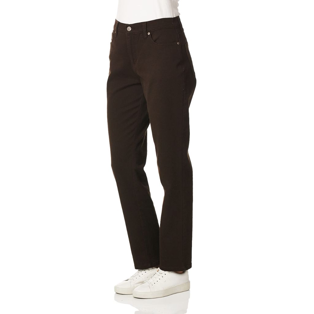 Gloria Vanderbilt womens Amanda Classic High Rise Tapered Jean, Coffee Roast, 6 Regular