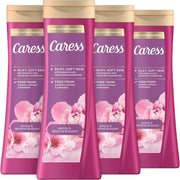 Caress Moisturizing Body Wash For Fresh, Smooth Skin -  Peony & Almond Blossom, 20 fl. oz. (4 Pack)
