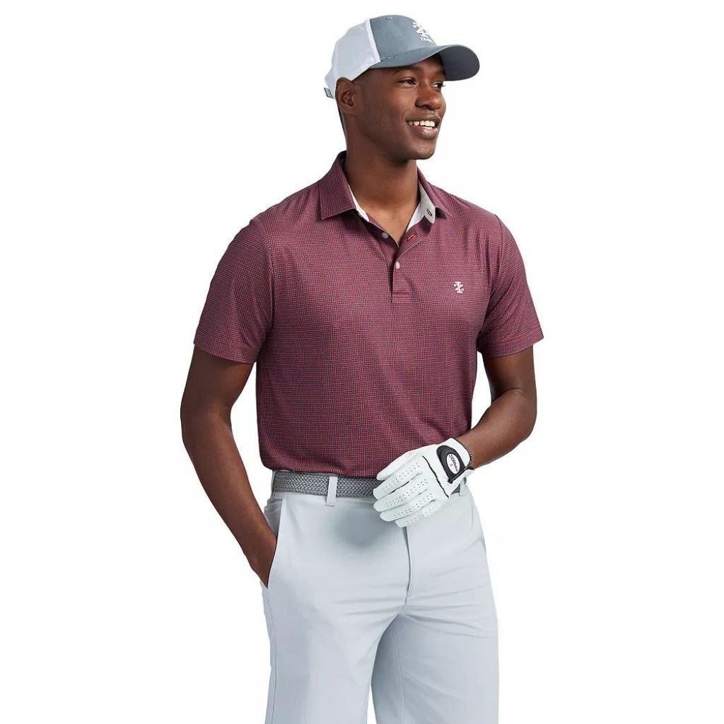 Men S IZOD Swingflex Elite Golf Short Sleeve Polo Color: Velvet Maroon Size: XL