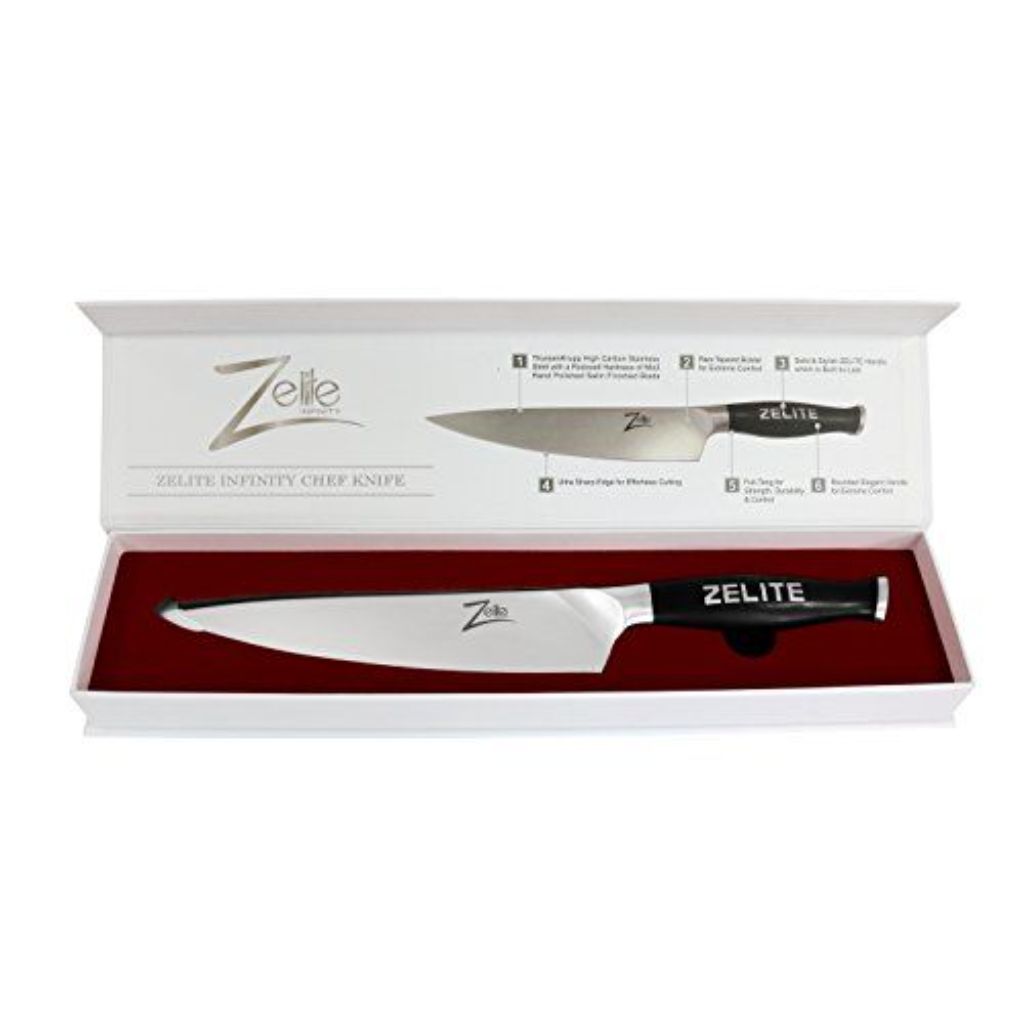 Zelite Infinity 8 Inch Chef Knife- Comfort-Pro Series, German Stainless Steel