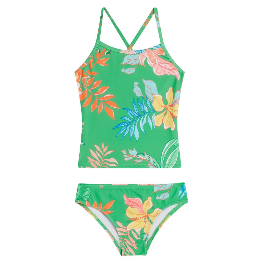Kanu Surf Spring Banded Tankini, Green - size 6x