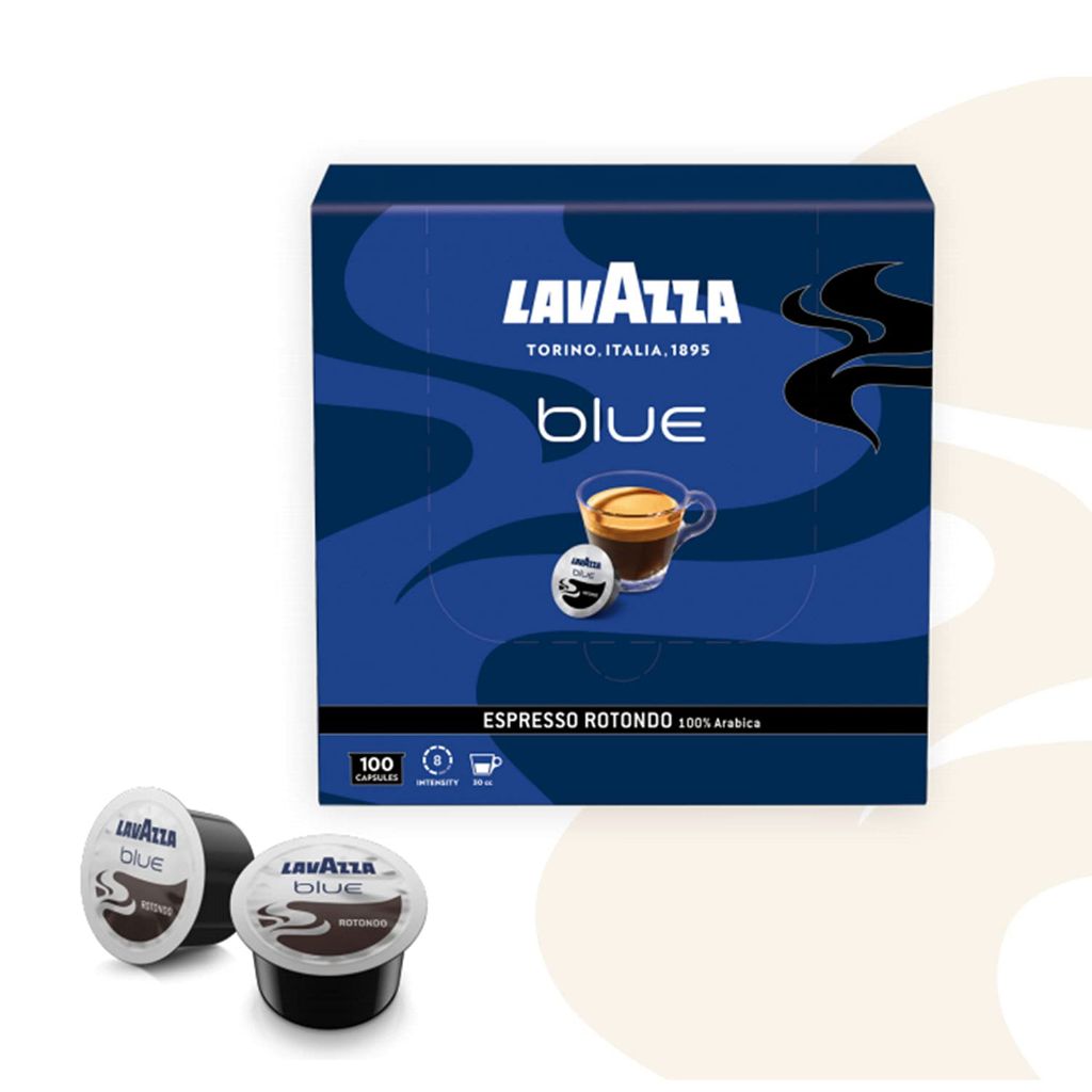 Lavazza BLUE Capsules, Espresso Rotondo Coffee Blend, Dark Roast, Value Pack,28.2 Ounce