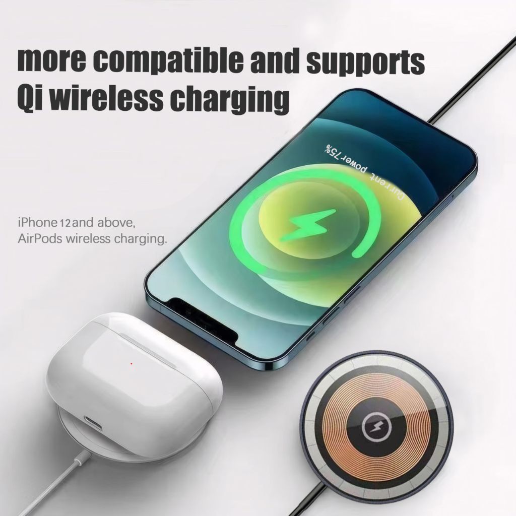 Magnetic Charger for iPhone 2025 Upgraded Wireless Charger Fast Charging Pad Wireless Phone Charger for Ultra Magnetic Magsafe Wireless Charger for iPhone 12 13 14 15 16 17(Black)