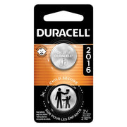 Duracell 2016 Batteries Lithium Coin Button - 2 Pack - Specialty Battery w/ Bitterant Technology: Single-Use, 3V