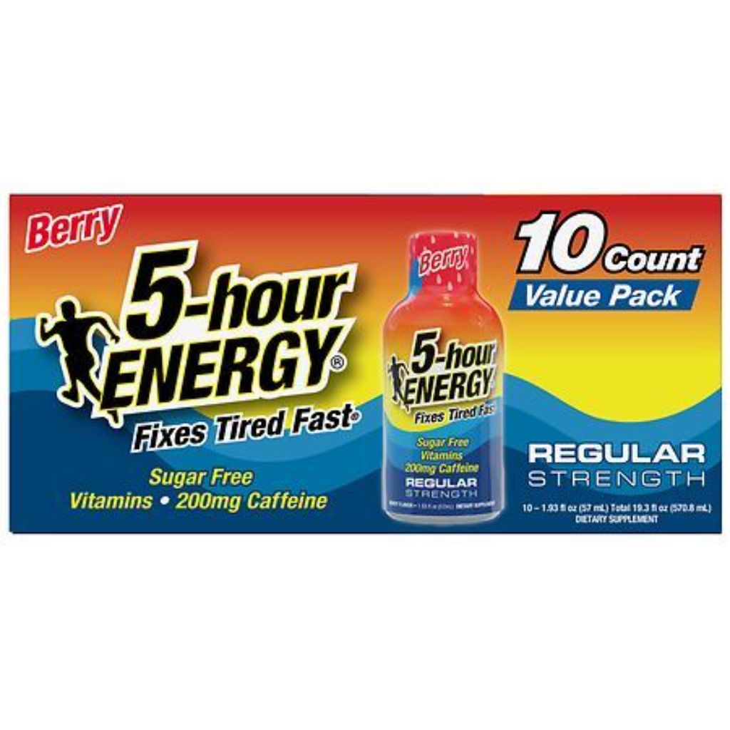 5 Hour Energy Shot Regular Strength - Berry - 1.93 fl oz/10pk