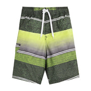 SZ 14-16, Kanu Surf boys Yolo Quick Dry Upf 50+ Beach Swim Trunks, Sandbar Black/Yellow