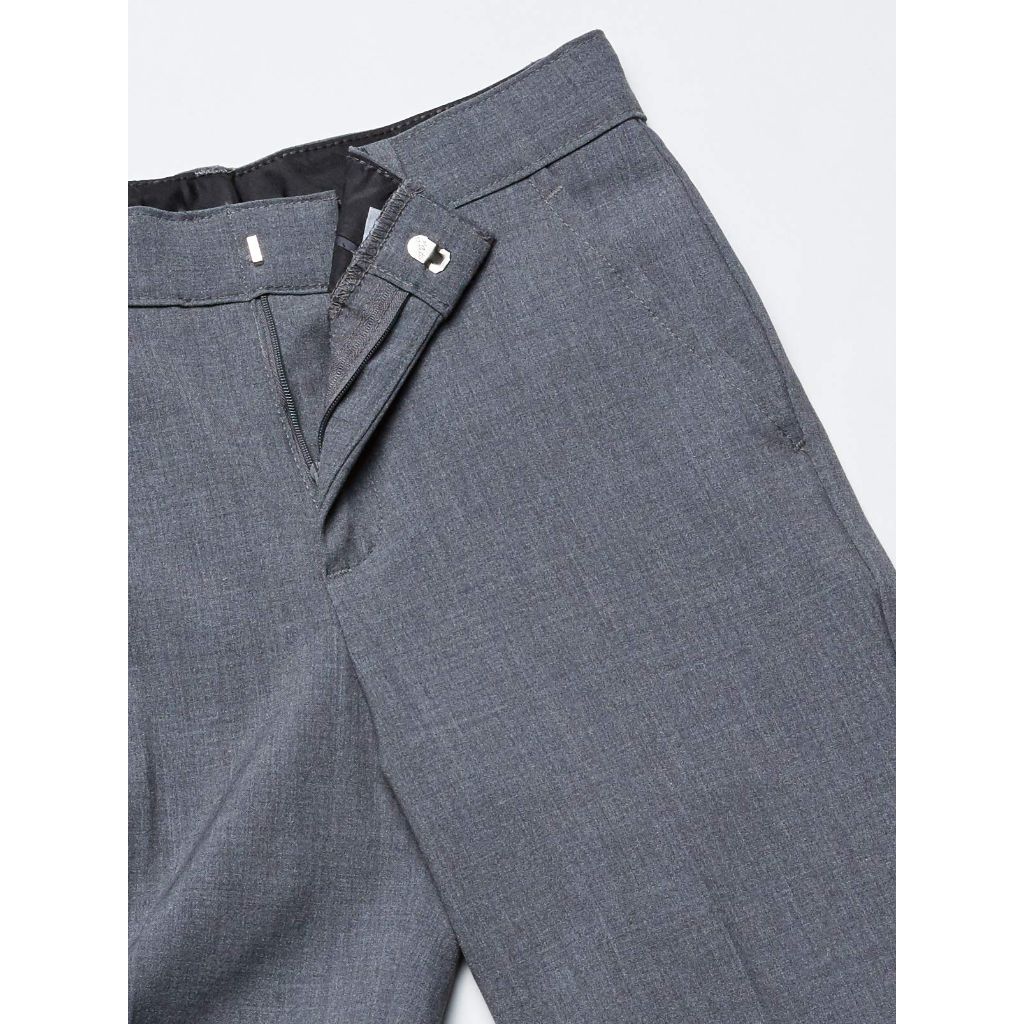 Van Heusen Boys' Big Flex Stretch Flat Front Dress Pants, Oxford Grey, 8