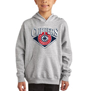 Junk Food Youth NBA Court Classic Officially Licensed Pullover Fleece Hoodie - Los Angeles Clippers, Size YXL