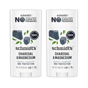 Schmidt's Aluminum-Free Deodorant - Charcoal & Magnesium, 2.6oz (2 Pack)